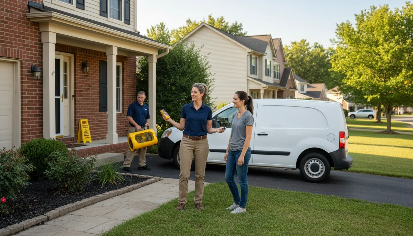 Water restoration image for Water Damage & Restoration Services in Towson, MD